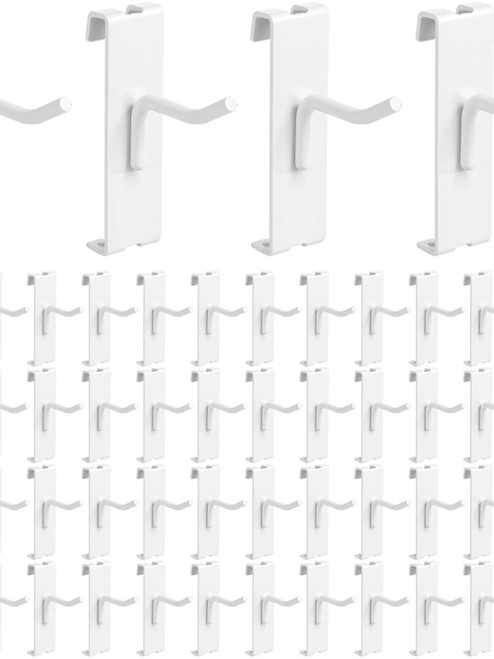 50 Pack Gridwall Hooks, 2 Inch Display Hooks for Wire Grid Wall Panels